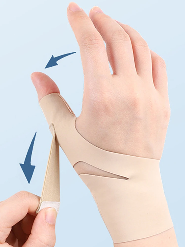 Attelle de pouce, stabilisateur de poignet, soulagement de la douleur, main droite ou gauche, Support de pouce souple, manchon de Compression, protecteur pour femmes et hommes, 1 pièce