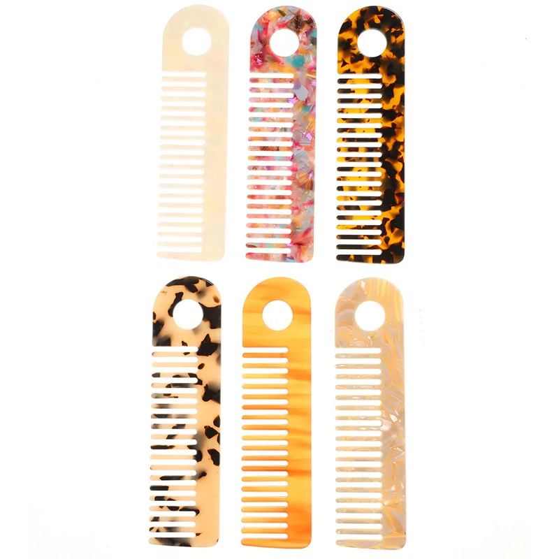 Acetate Hair Styling Combs Colorful Hairdressing Comb Hairbrush for Women Girls Hair Style Barber Salon Accessories Hair Combs