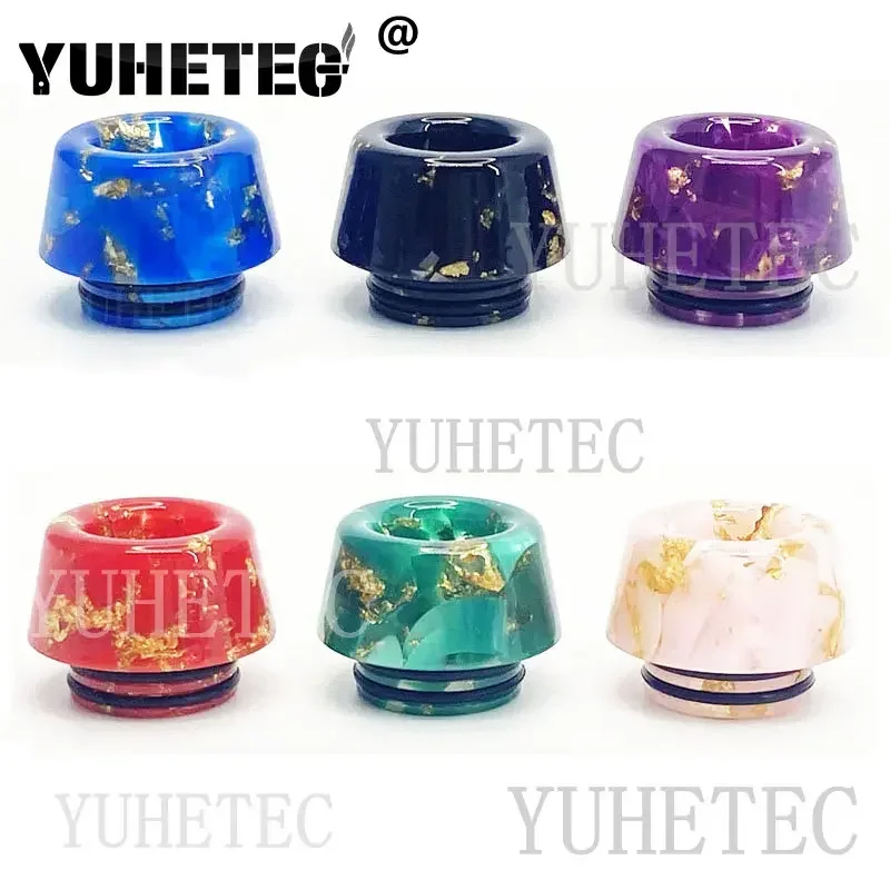 1PC/10PCS 810 드립 팁 수지 Vape 밀짚 조인트 무작위 색상