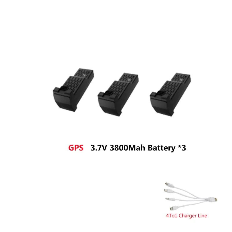 Lâminas de bateria 4drc m7 m7 gps/sem gps rc drone peças de reposição 3.7v 3800mah bateria hélice proteger quadro usb evitar obstáculos
