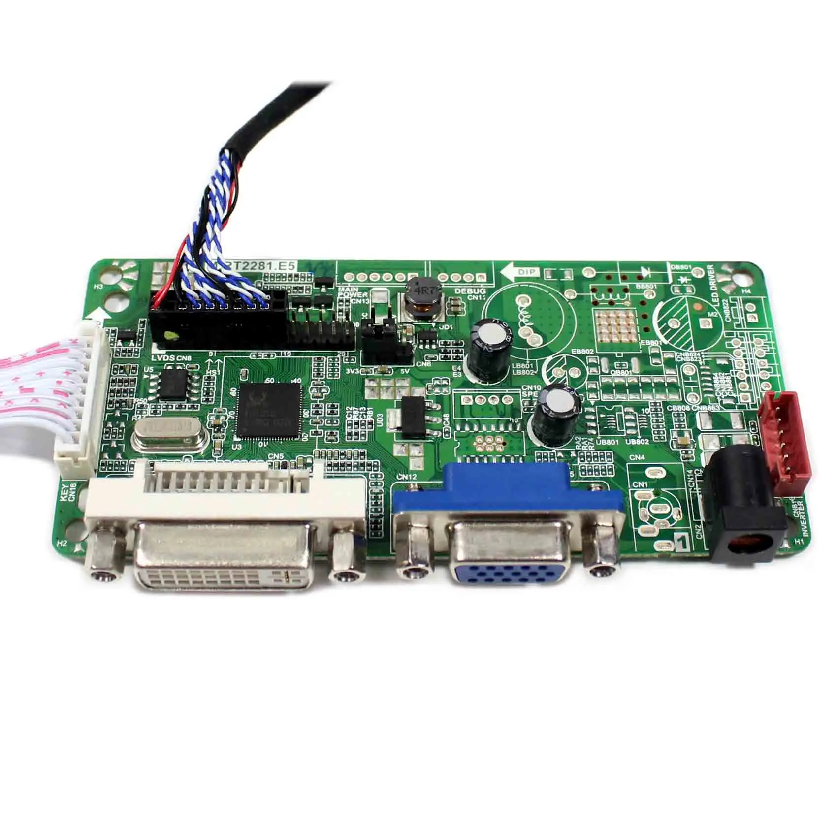 لوحة صناعية لشاشة السيارة ، DVI ، VGA ، لوحة LCD ، 8 بوصة ، AT080TN64 ، 800X480 ،