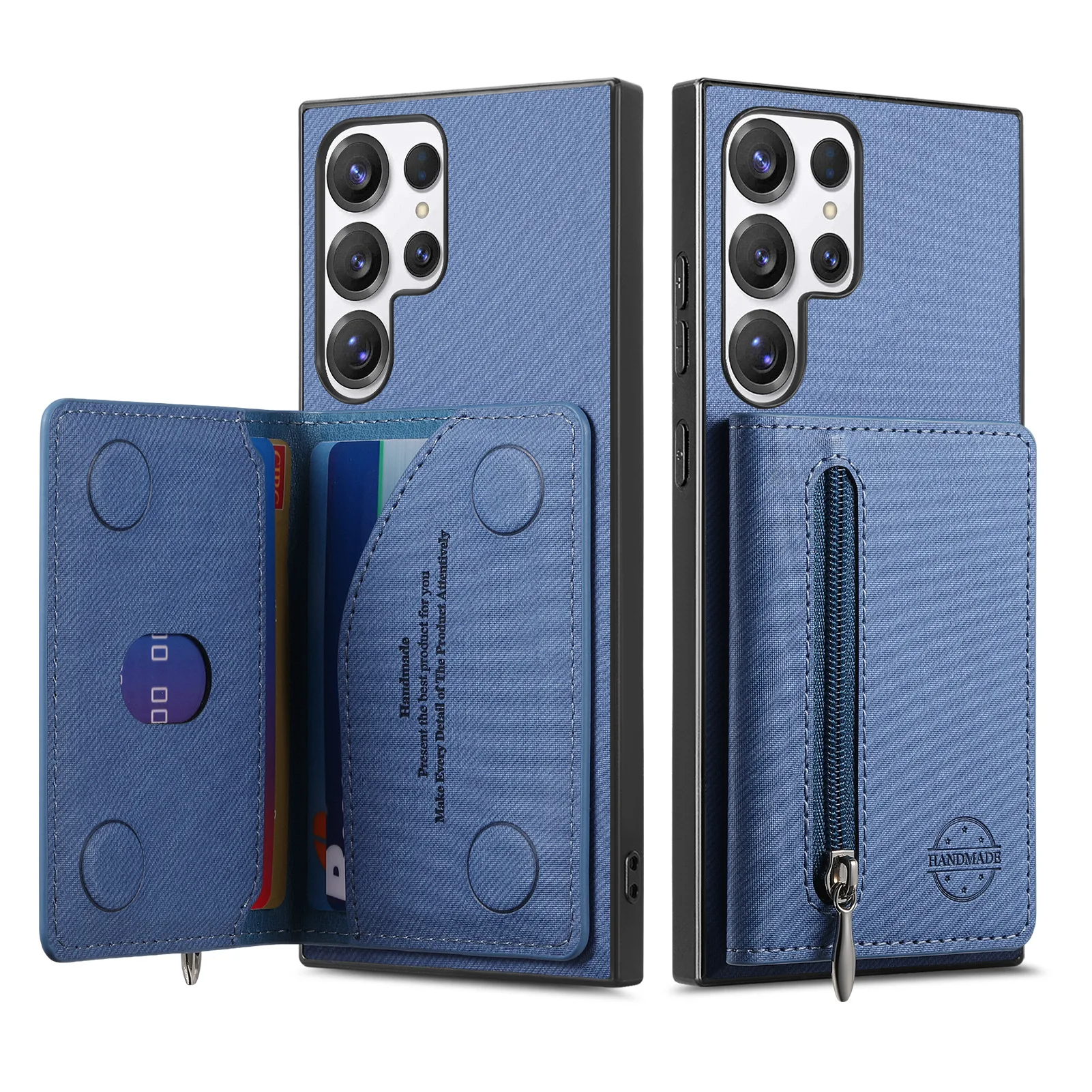 Brieftasche Karten Telefon Fall für Samsung Galaxy S25 Rand S23 FE S24 Ultra S22 Plus A06 A07 A15 A16 A17 A26 A35 A36 A55 A56 Leder