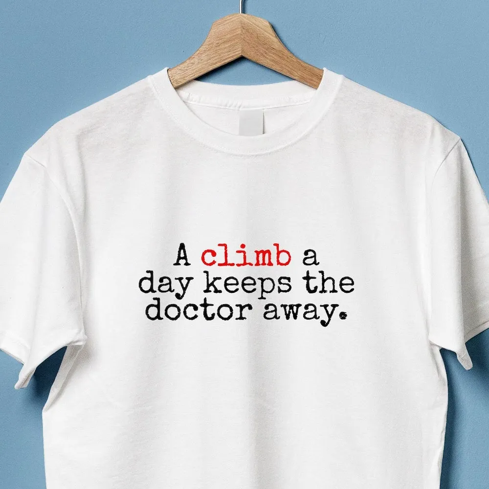 Футболка для скалолазания, день скалолазания, держит доктора подальше от спортивного альпинизма, подарок для Боулдера