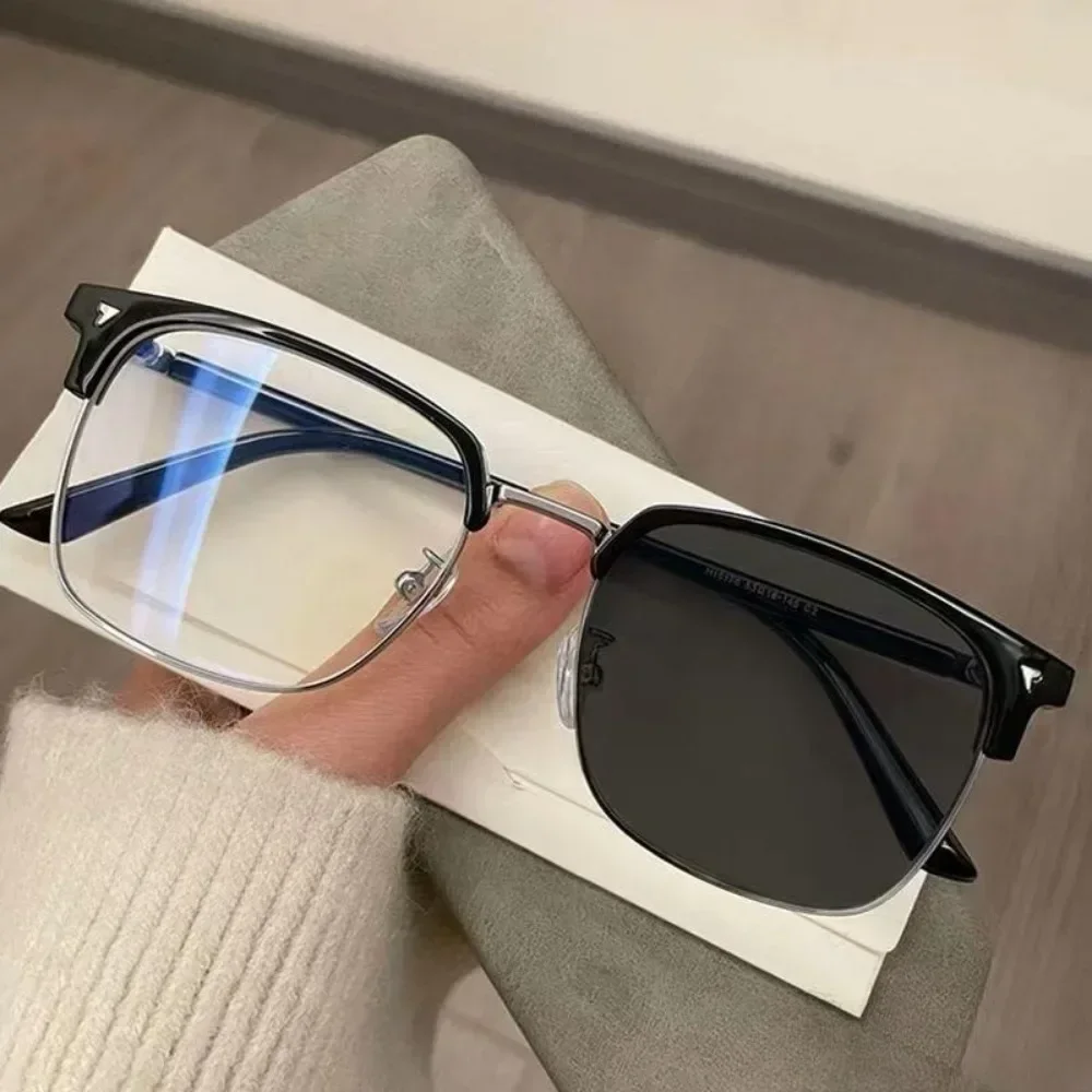 Photochrome Anti-Strahlung Metall Computerbrille Anti-Blaulicht-Brille Unisex – Detail 2
