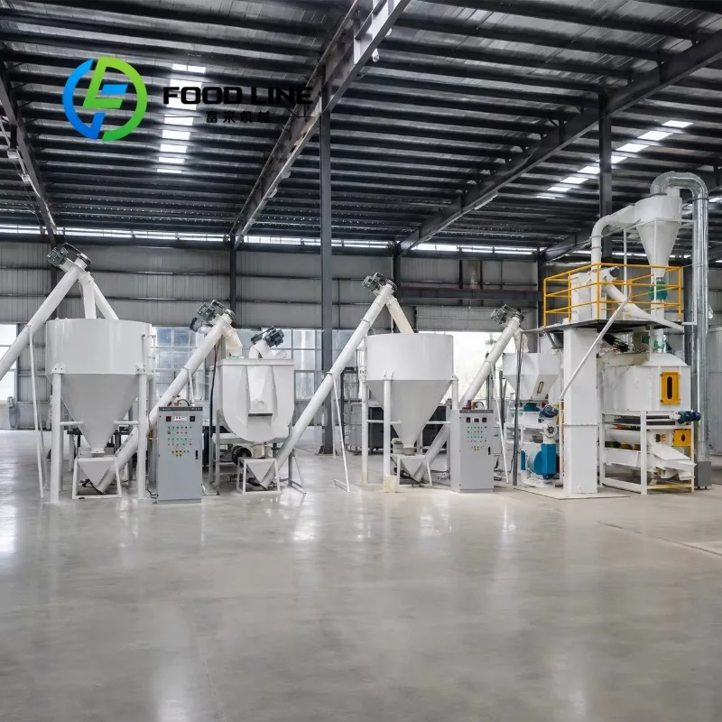 Animal Powder Feed Processing Line Custom Output Capacity Feed Production Machine Medium Factory Animal Powder Feed Continuous