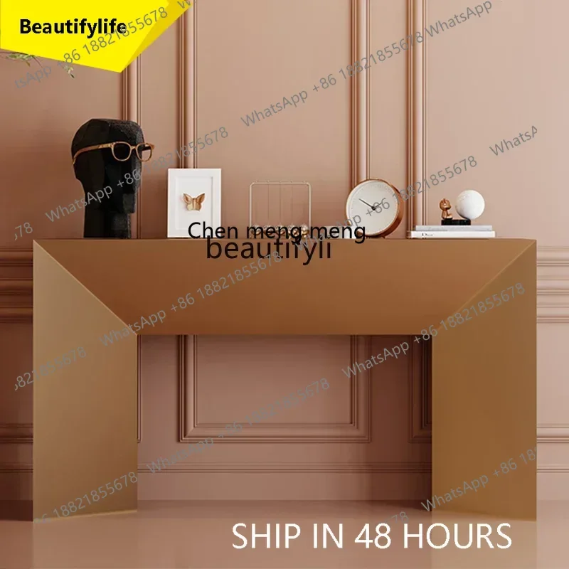 

lhyE1001 ss ss newItalian Light Luxury Strip Table Console Modern Minimalist Decoration Entrance Cabinet e1001