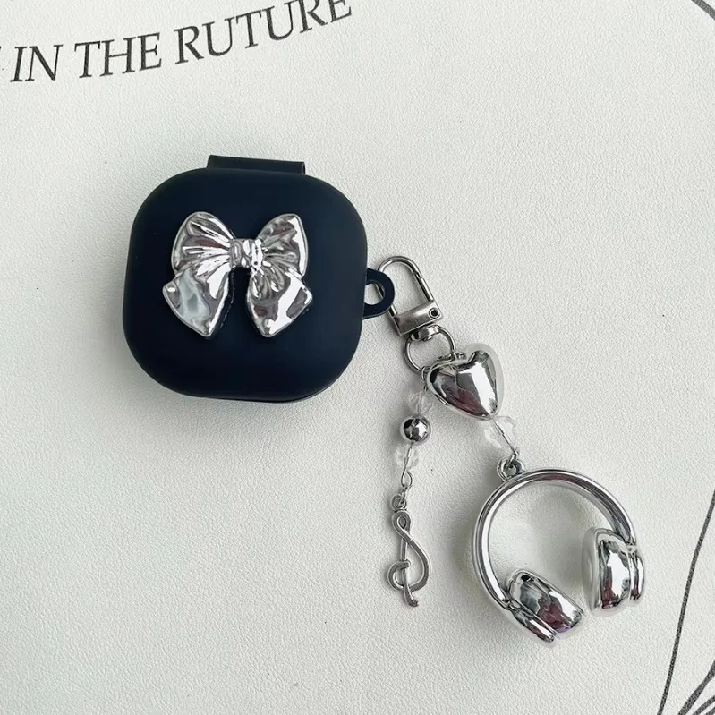 Милый чехол для Redmi Buds 6 Play/buds 6lite/buds6pro, силиконовый чехол для наушников с рисунком, чехол для Redmi Buds 6 с брелоком