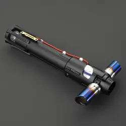 DamienSaber Kylo Ren Lightsaber Empty Metal Hilt Without Electronic Kit and Blade Light Saber Empty Handle