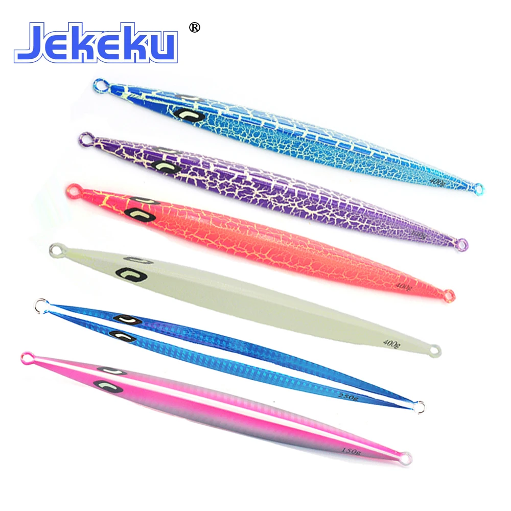 Imagem -06 - Jekeku-isca de Pesca de Metal Fundição em Terra Robalo Jigging Lento Isca Artificial Novo 500g Pcs