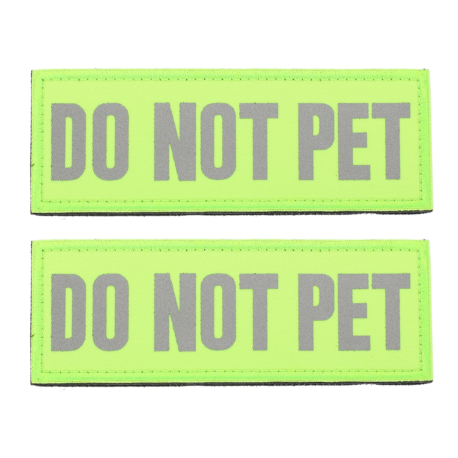 

2 Pcs Service Dog Patch Adhesive Supplies Puppy Harness Not Pet Patches Vest Strap