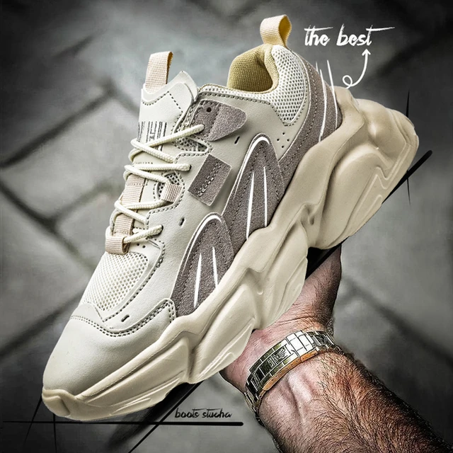Zapatos de tenis informales para hombre zapatillas gruesas de suela gruesa de altura calzado resistente a la moda novedad AliExpress