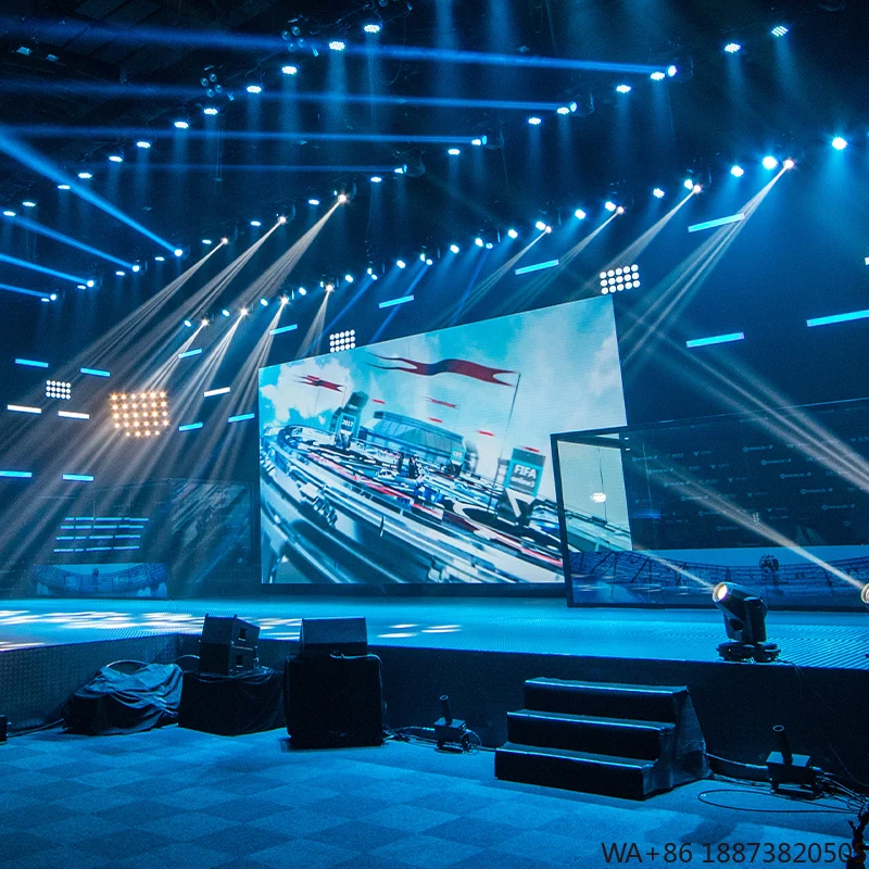 شاشة LED رائجة البيع شاشة مقاومة للماء بالألوان الكاملة P3.91 تعرض جدار الفيديو الخارجي شاشة تأجير الحفلات