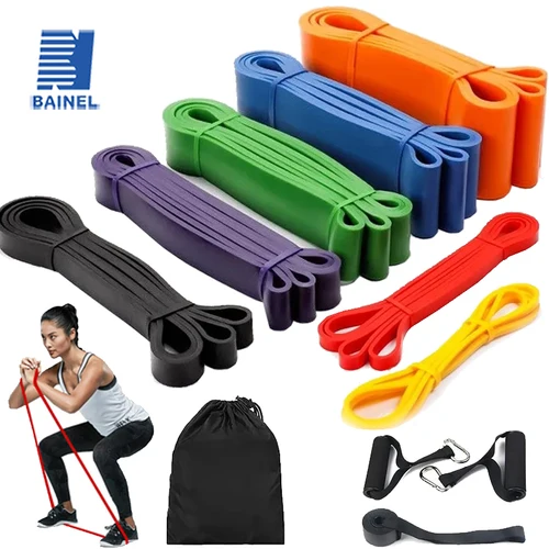 Cinturón elástico deportivo para hombre y mujer, cinturón auxiliar de goma para tirar hacia arriba, equipo de ejercicio para Pilates y gimnasio, resistencia para Fitness