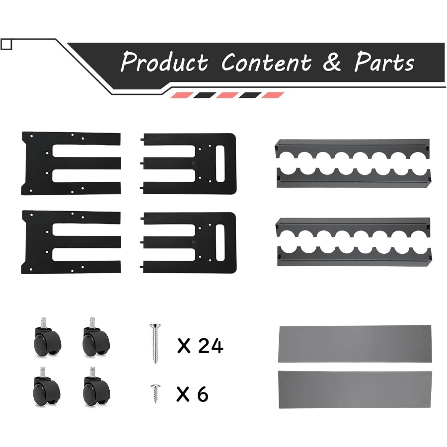 Soporte para caña de pescar para almacenamiento en garaje: estante vertical diseñado para organizar hasta 16 combos de caña y carrete Durable FloorStanding De