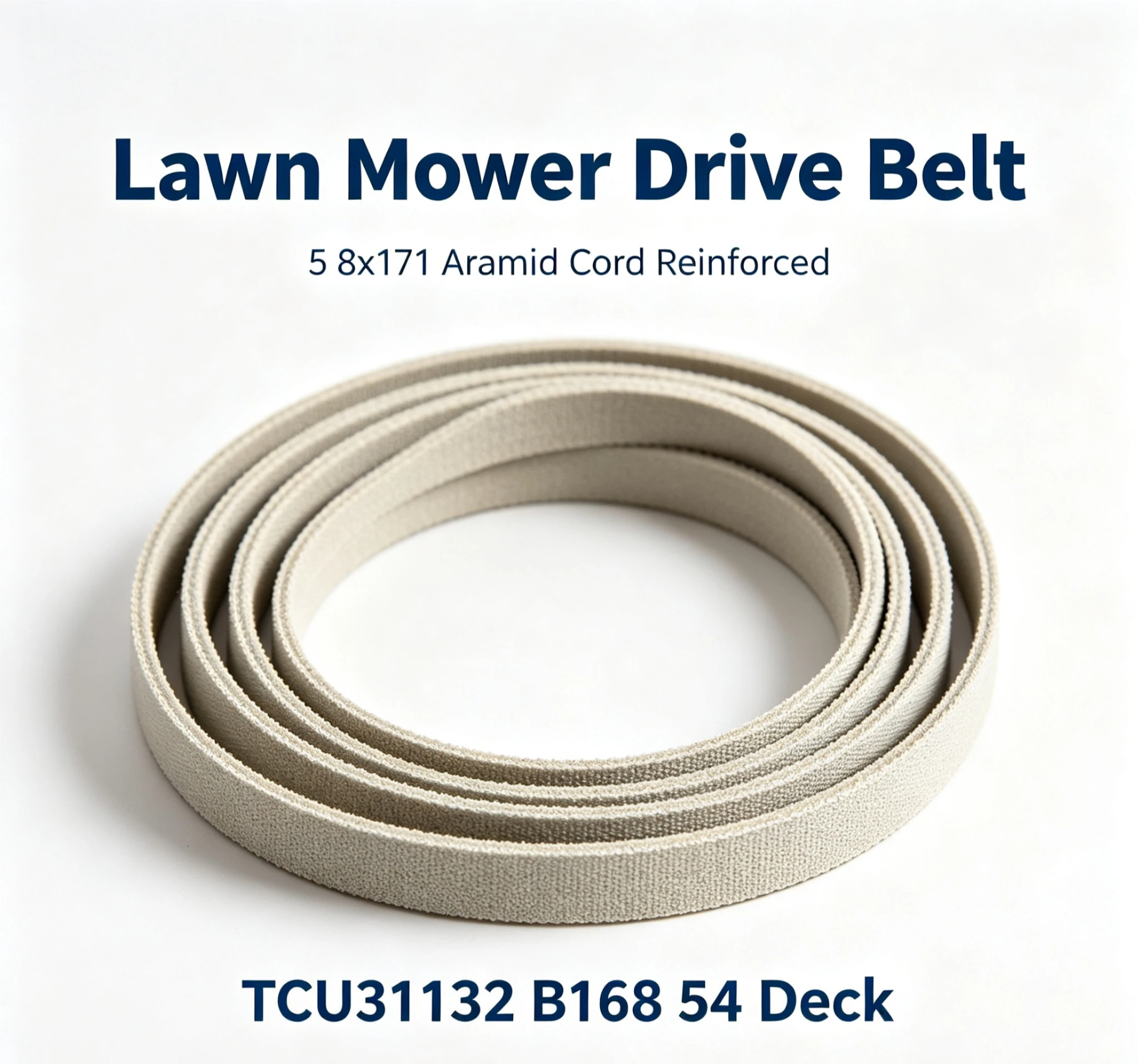1PCS 5 8x171 Aramid Cord Reinforced Classic V Belt Lawn Mower Drive Belt Compatible With John Deere TCU31132 B168 for 54 Deck