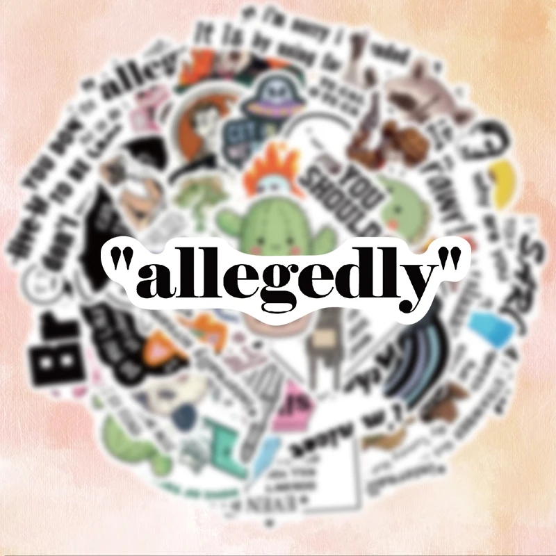50 Pieces of Fun and Humorous Graffiti Stickers, Suitable for Diaries, Laptops, Car Bumpers, Skateboards, Water Bottles, Computer and Phone Decorations, Etc
