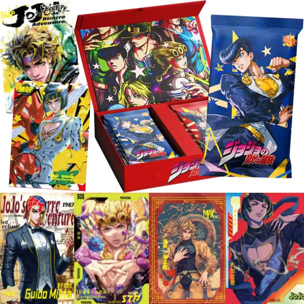 

JoJo's Bizarre Adventure Collection Cards Kujō Jōtarō Giorno Giovanna Watercolor Art Character Anime Peripheral Cards Fun Gifts