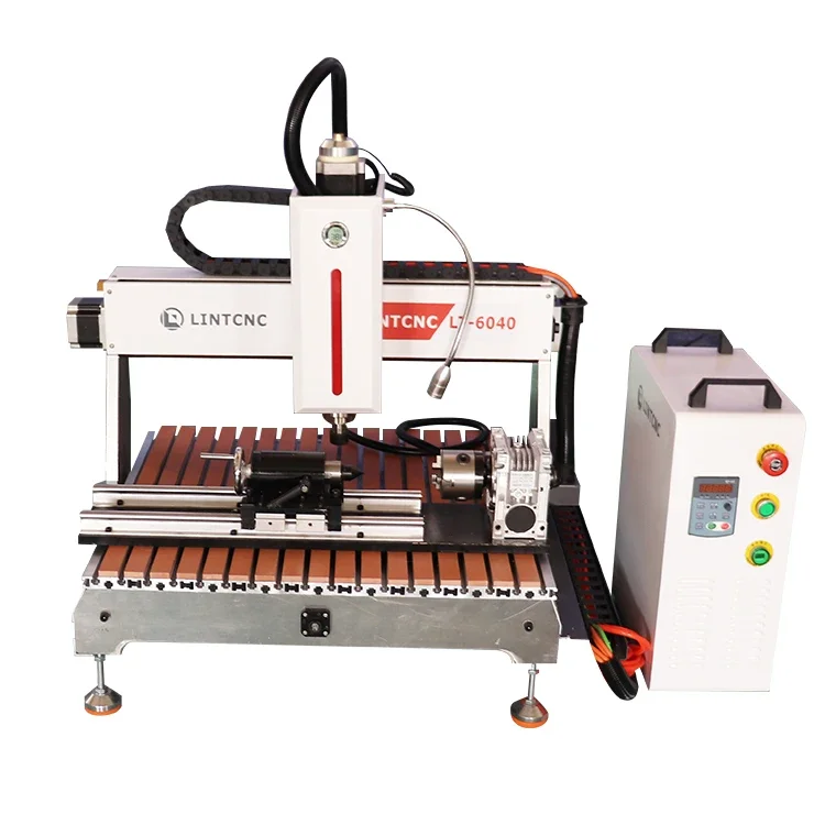 China Good Price 3d Woodworking Cnc Router 4 Axis Cnc Wood Router 4 Axis 3030 4060 6040 Cnc Milling Machine