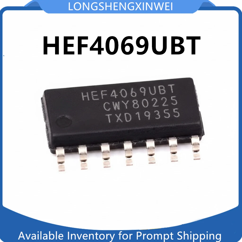 1PCS New HEF4069UBT HEF4069  Patch SOP-14 Original Inverter IC Chip in Stock