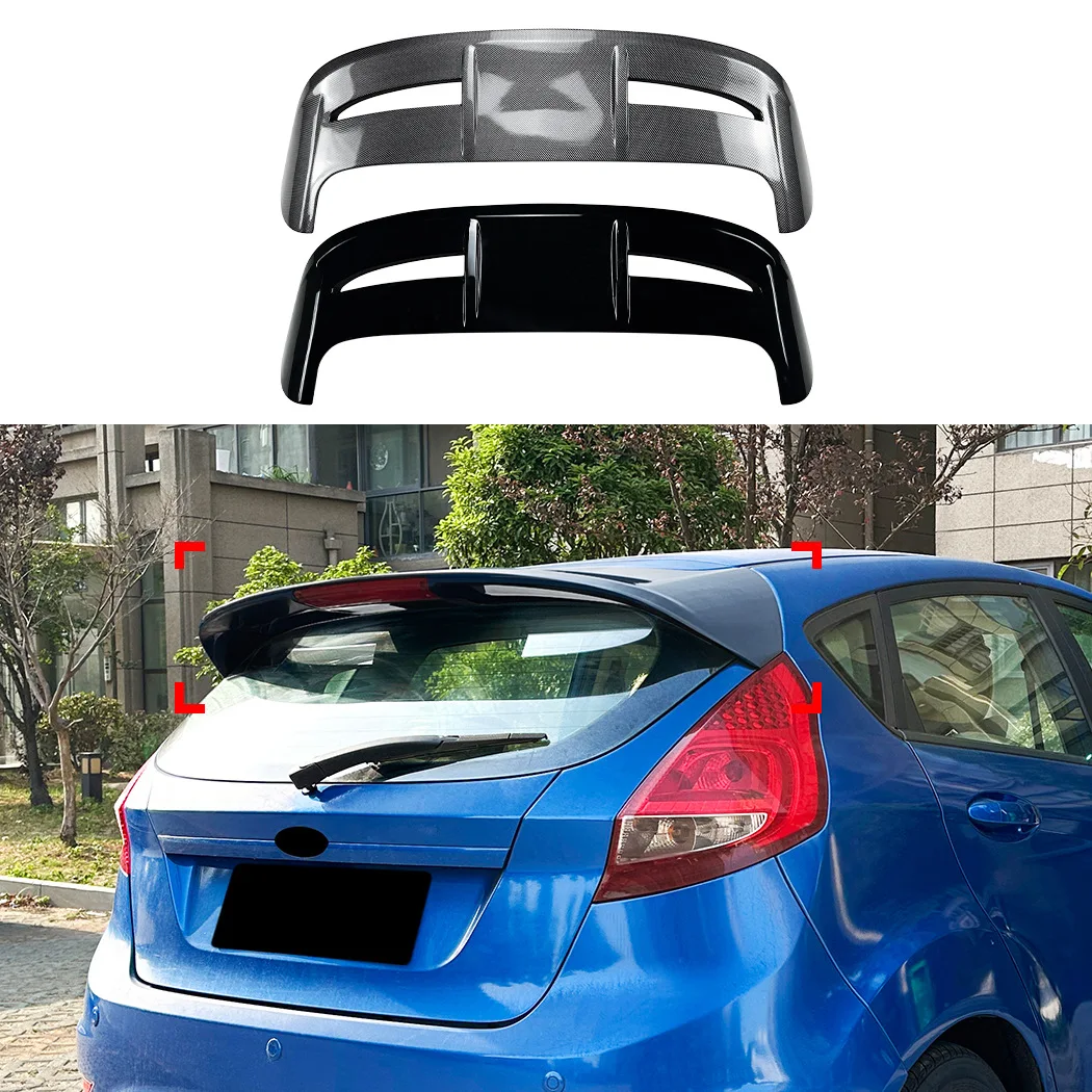 Suitable for Ford Fiesta MK6 MK7 Standard Edition Modification ST Tail Top Wing Spoiler Cross-border Modification