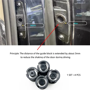 ESIRSUN-Porte centrale anti-bruit anormal pour Mercedes-Benz Vito, réduction du bruit, nuits de guidage, W447, W448, V250, V260