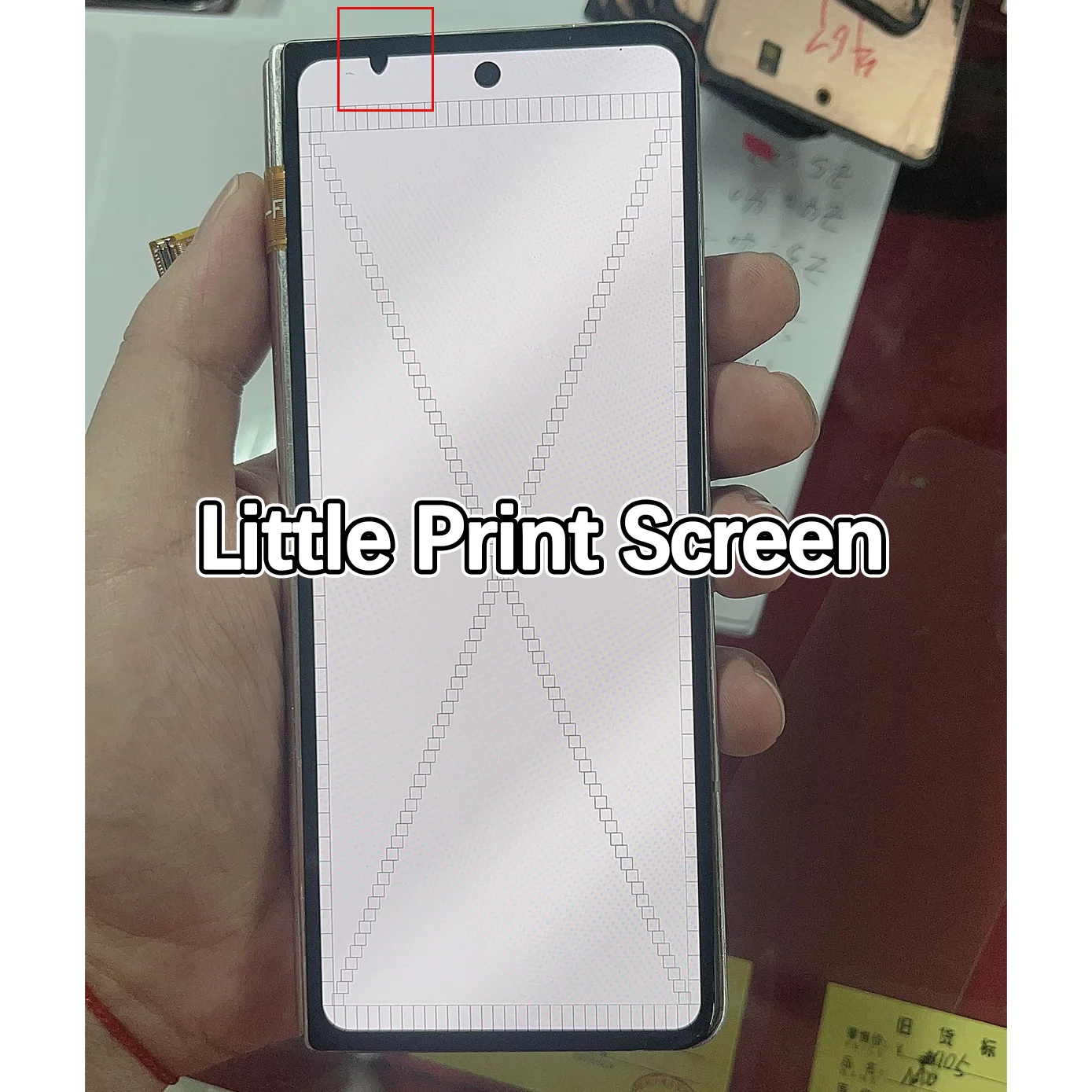 Small Decfect Dot AMOLED LCD For Samsung Fold 4 LCD  Touch Screen Digitizer Line point For Fold 4 LCD No Frame