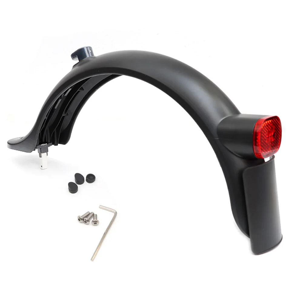 Hinterrad-Kotflügel für Xiaomi Scooter 1S und PRO 2, hinterer Kotflügel, Flügel hinzufügen, Rücklicht, Haken, Nummernschild, 8,5 Zoll Kotflügel-Unterstützung