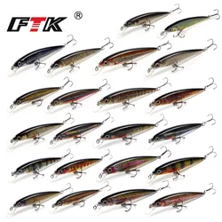 FTK Fishing Lure Minnow 100mm/12g Floating Bass Lure Hard Artificial Bait Carp Wobblers Crankbai Fishing For Fishing Accessories