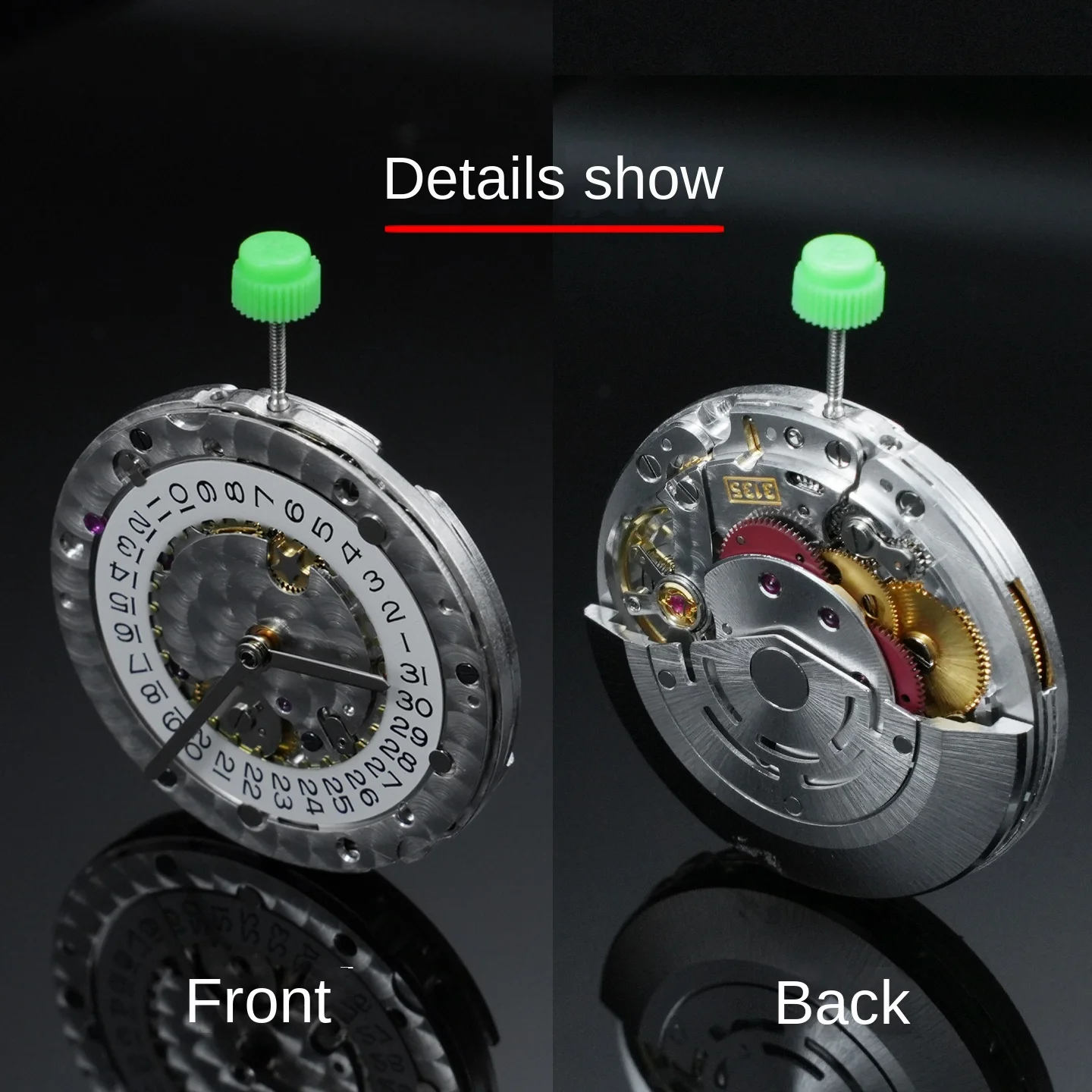 Dandong factory VSF 3135 automatic mechanical movement blue balance wheel watch movement VS 3135 clean factory for 116610 sub