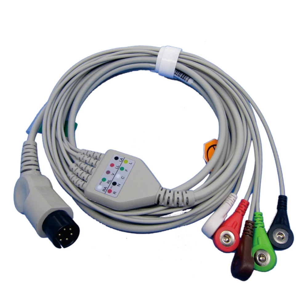 

Wholesale One-piece Cable With 3 Leads,Snap , Min*dr*ay for Hospital Use Patient-monitor Factory Supplies