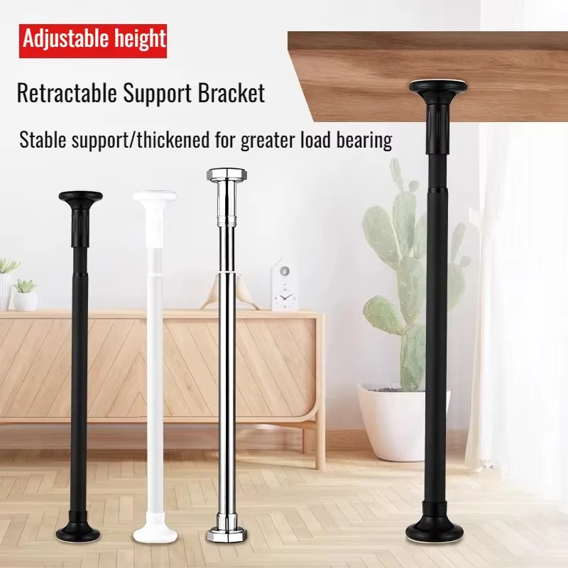 Stainless Steel Furniture Anti-fall Pull Rod Adjustable Exble Support Rod Jack Type Desk Cabinet Support Leg for Kitchen Sink