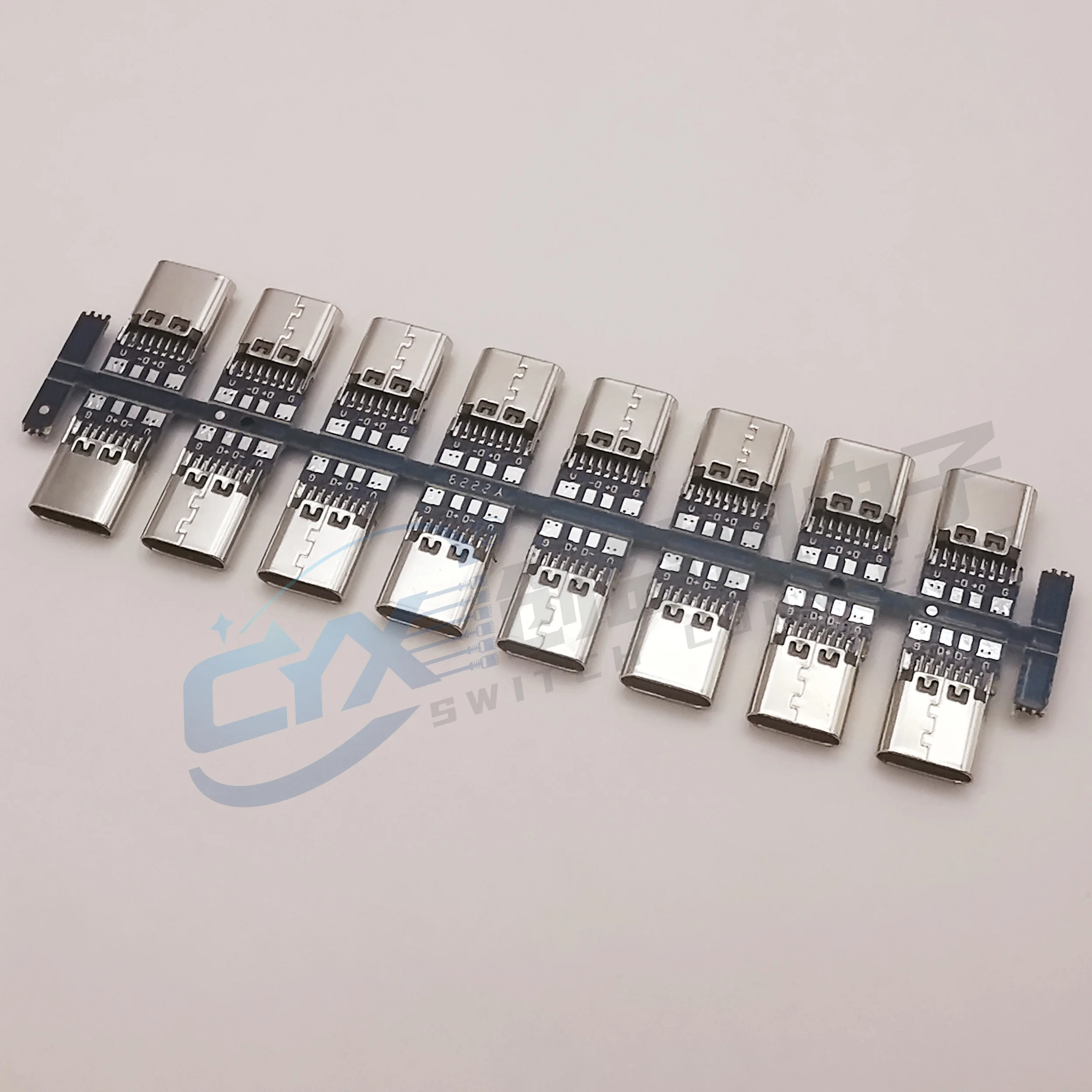 1-10pcs USB 3.1 Type C Connector 14 Pin Female Socket receptacle Through Holes PCB 180 Vertical Shield USB-C1