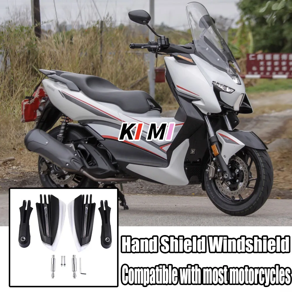 New Handguard Motorcycle With Lamp Handguards Protector Pretective Hand Shield Windshield For Zontes ZT 310M 350M 350D 350E