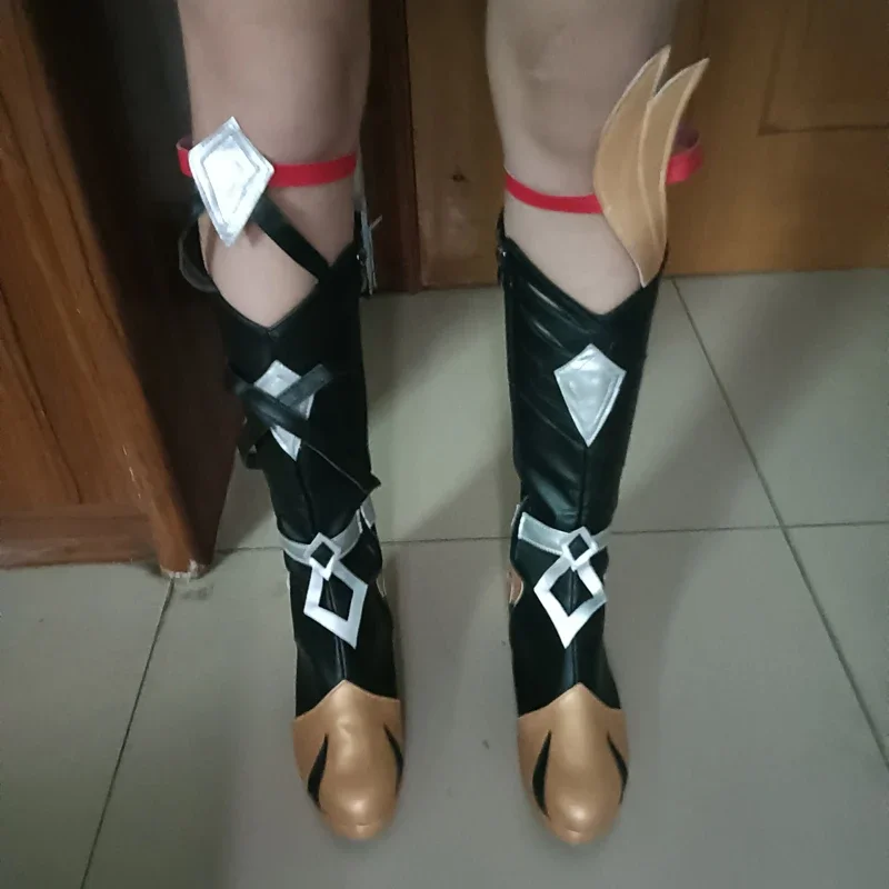 

Honkai Impact 3 Fu Hua Herrscher of Sentience Boots Cosplay Long Boot Shoes Women/Men Boots Halloween PU Leather Character Shoes
