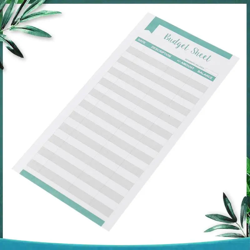 YSS-120 Pieces Expense Tracker Sheets Budget Trackers Paper Fit Budget Envelopes Banknote Envelope Budget For Personal