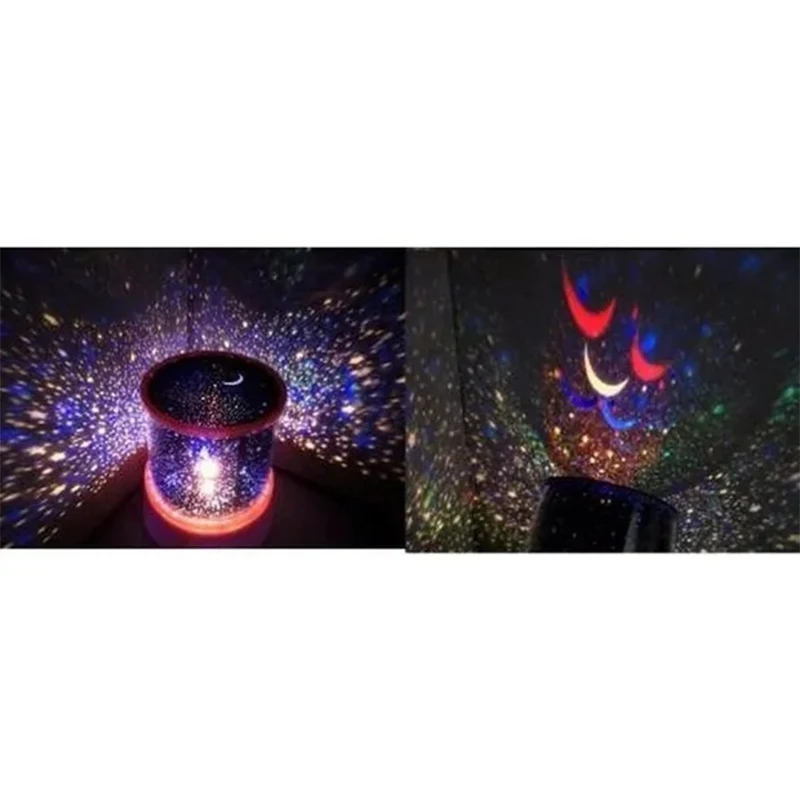 LED Romantic Star Lights Room Rotating Cosmic Star Projector Night Lights Christmas Starry Moon Sky