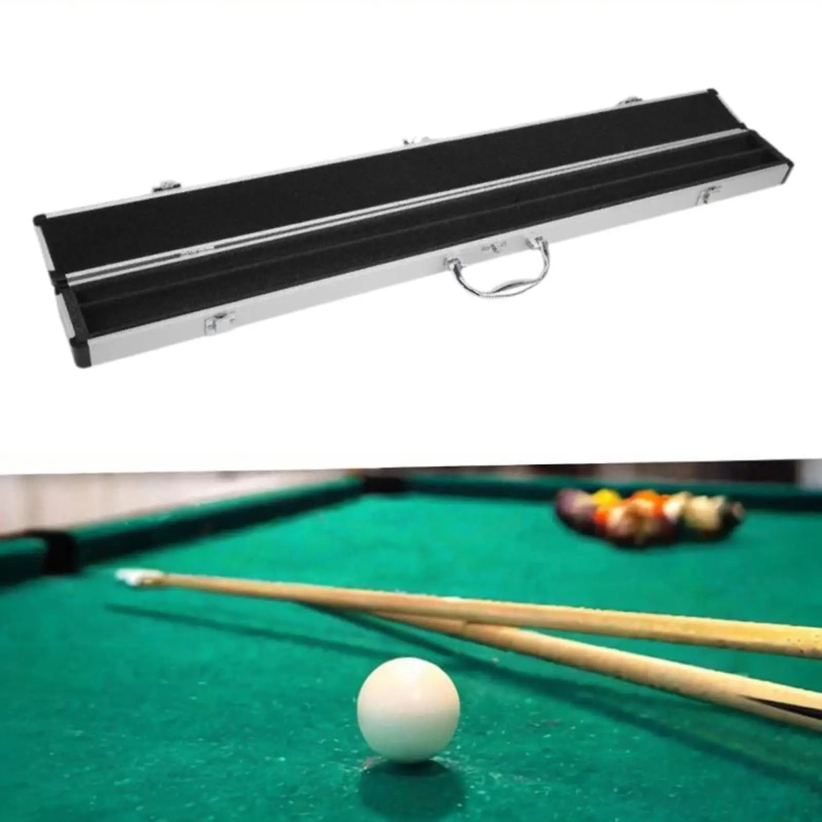 /2 Billiard Rod Case Snooker Rod Holder Professional Organizer Pool Table Handbag Billiard Cue Bag Billiard Pool Rod Box