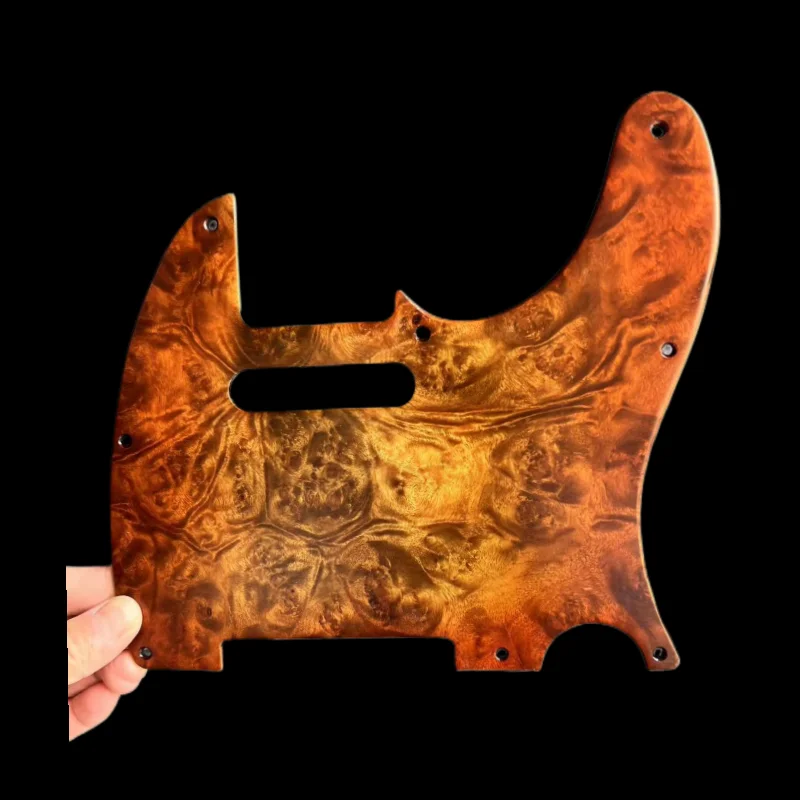 NEW Bird\'s eye Telecaster PICKGUARD Tele Guitar 3 Ply 8 Hole