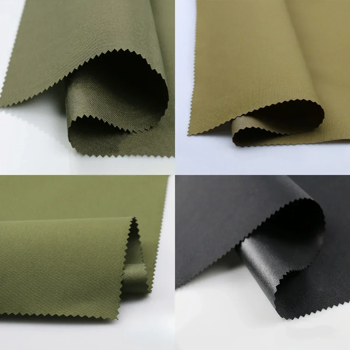 500D Nylon RG Olive Green Light Khaki Black Tactical Fabric PU Coating Waterproof and Wear-resistant