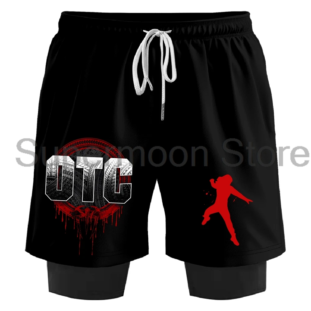 Roman Reigns OTC Sweatshorts Women Men's 2 in 1 Running Shorts Basketball Pants Unisex Outdoor Sportwear