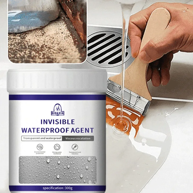 Indoor/outdoor wall waterproof liquid transparent glue Bathroom transparent waterproof glue