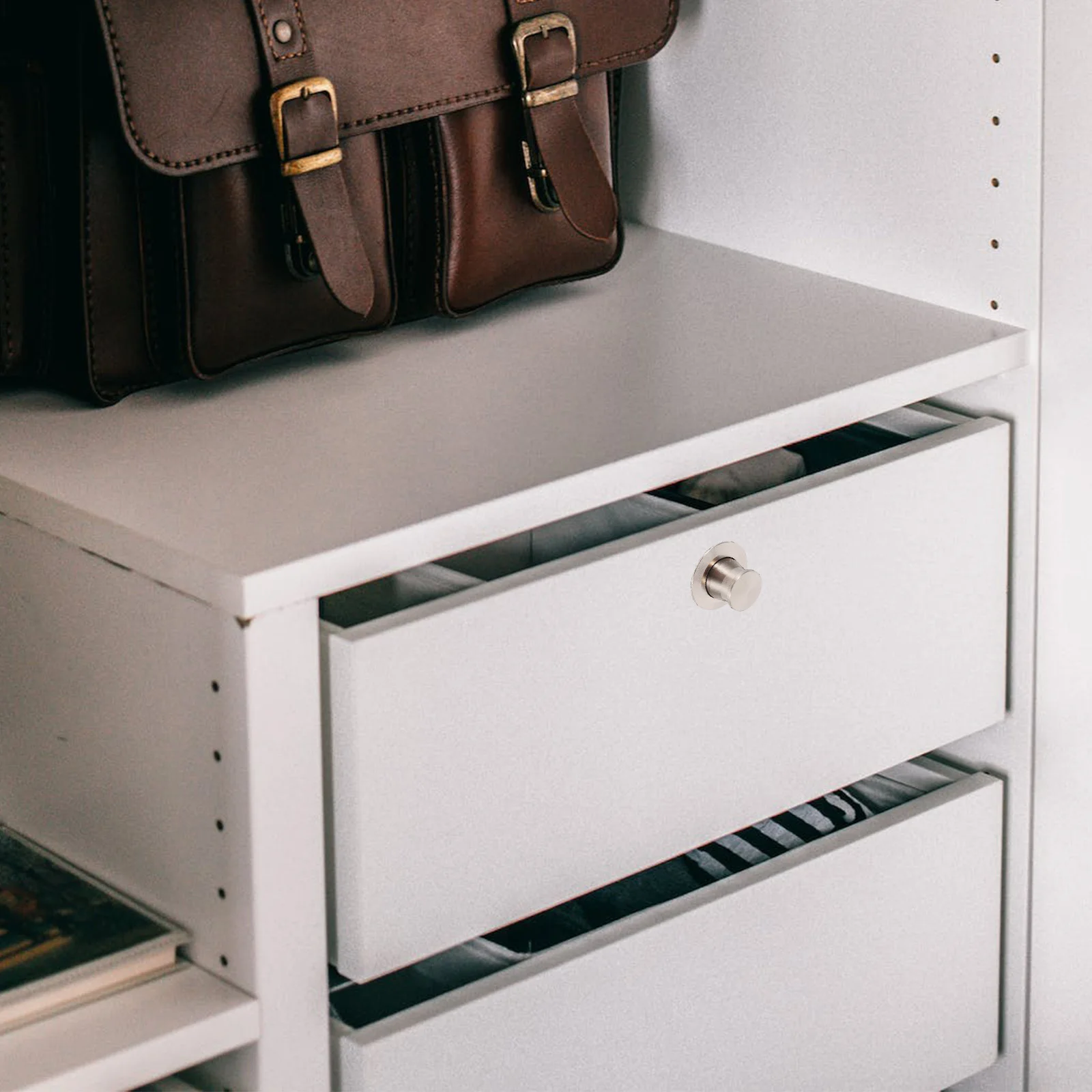 غير مرئية أخفى راحة مقبض سحب إصبع إدراج جزءا لا يتجزأ من المنبثقة مقبض للأبواب المنزلقة أدراج خزائن مخفية #5