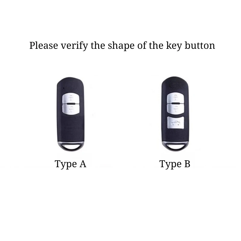 Car Remote Key Case for Mazda 3 6 CX-5 CX-3 CX-9, Axela Atenza Key Fob Protector Shell with Keyring