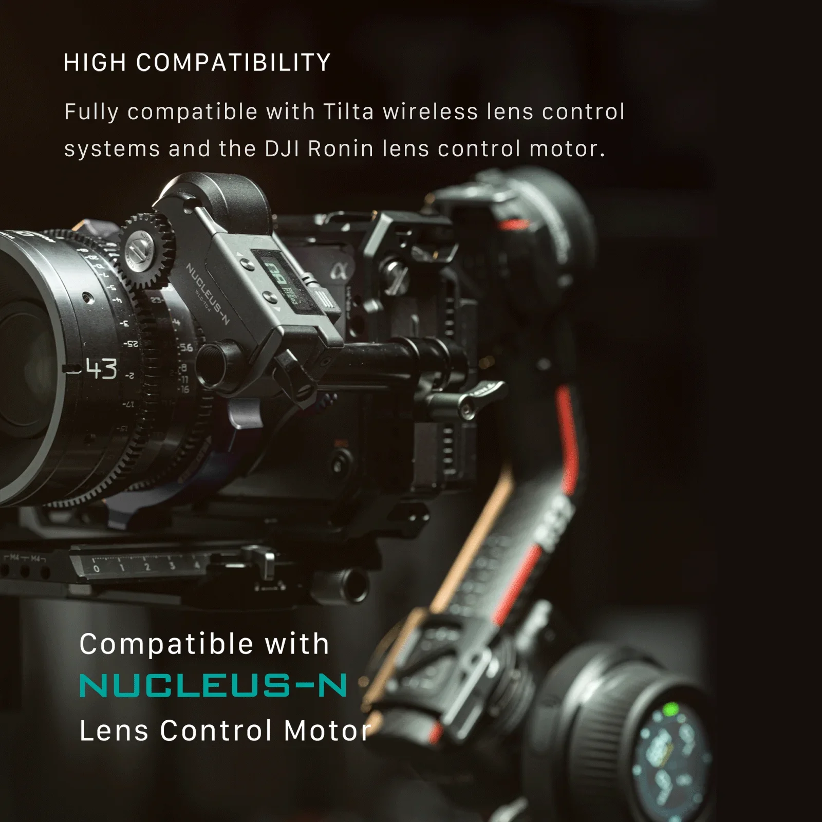 TILTA WLC-T05 Nucleus-N 2.0 Nucleus Nano Follow Focus نظام التحكم اللاسلكي المتوافق مع محرك RS وNucleus-M
