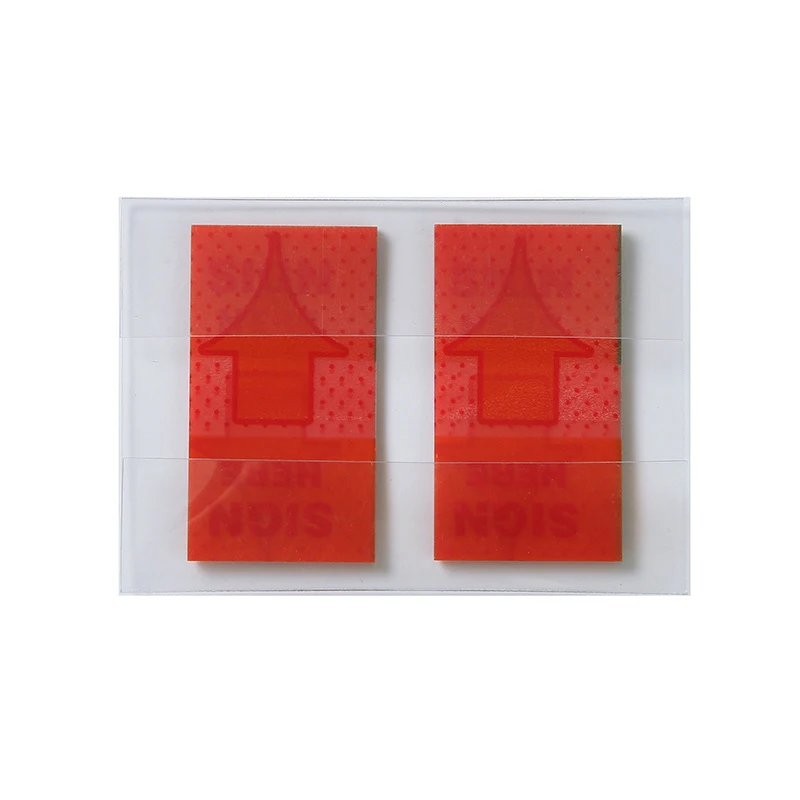 Box-packed Transparent Index Tabs, PET Sticky Note, Page Marker, Planner, Classification Stickers, Material de escritório, 50Sheets