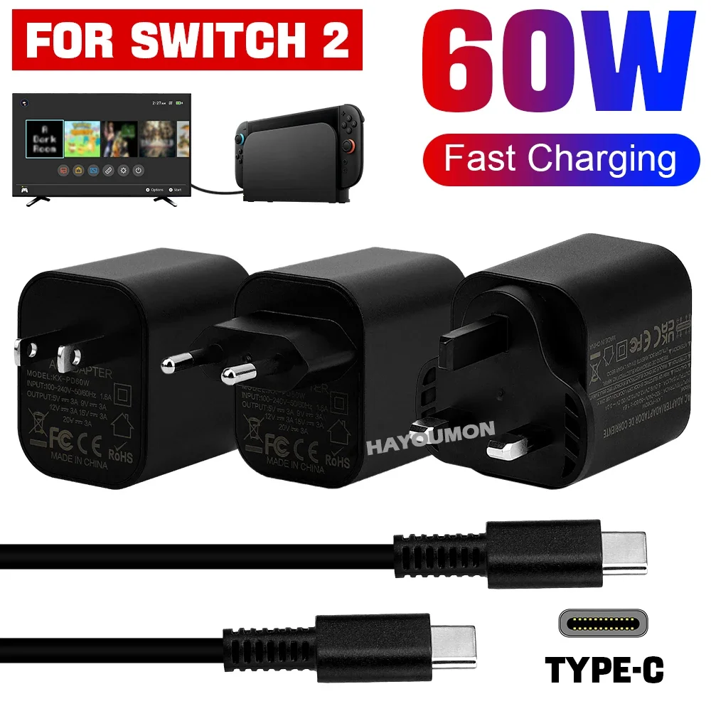 Uk Us Eu 60W Type-C…