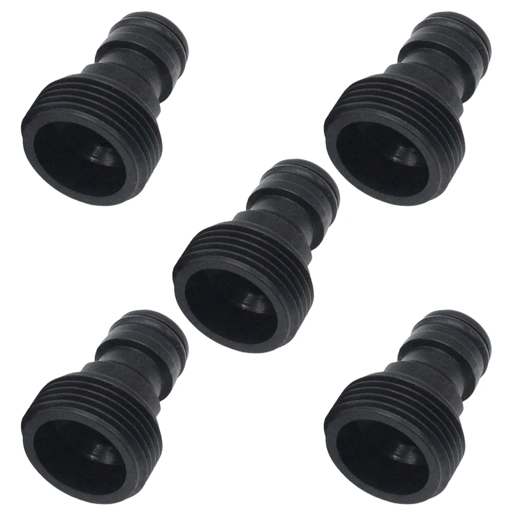 Threaded Fittings Threaded Joint Hydraulics Garden Plastic Quick Coupling 4-point 5pcs Faucet Adapter Brand New