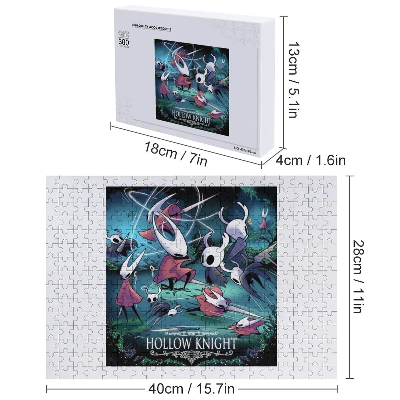 Hollow Hornet Battle Knight-Spiel, unverzichtbares klassisches Liebhaber-Puzzle, individuelles Holzgeschenk, Namenspuzzle aus Holz