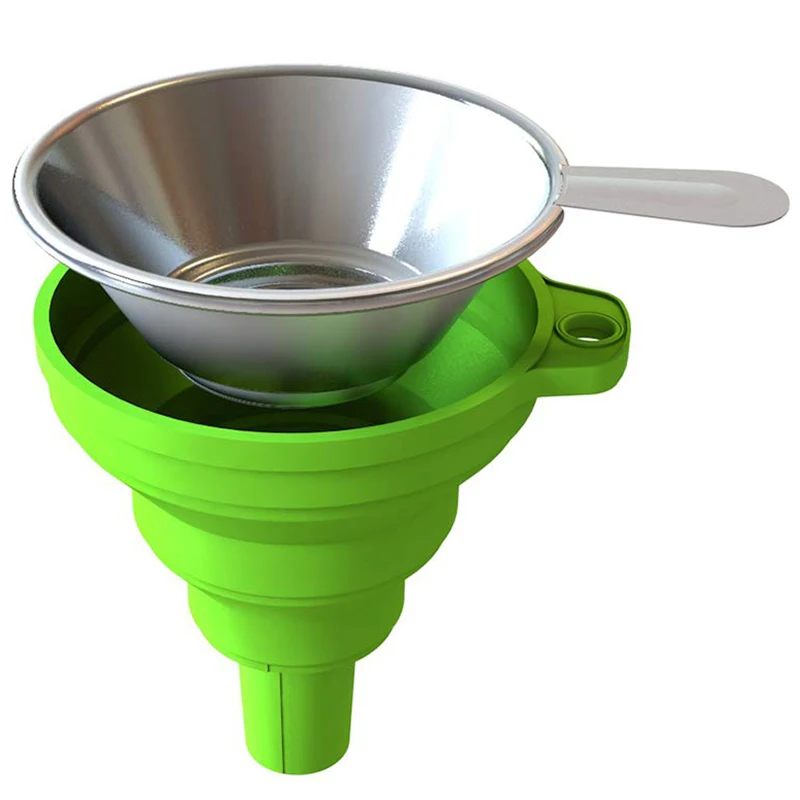 

Аксессуары для 3D-принтеров, силиконовая складная воронка с смоляным фильтром из нержавеющей стали для SLA DLP LCD для 3D-принтера