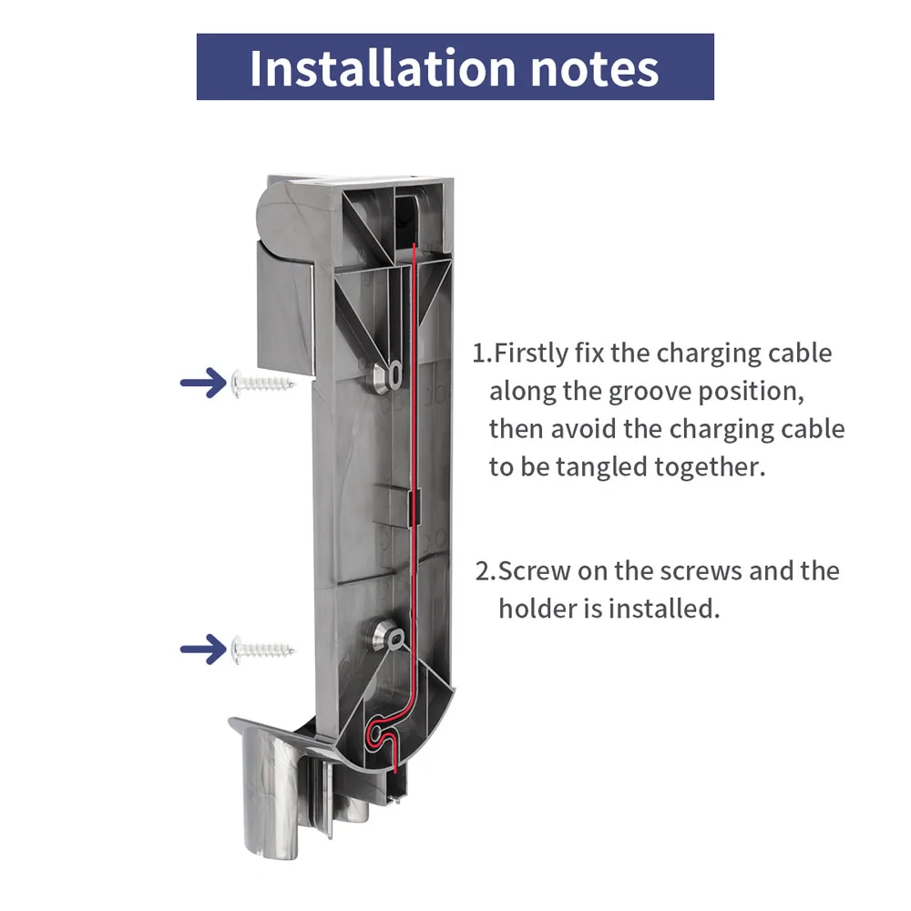 أداة فرشاة قاعدة شماعات الشاحن ، قاعدة فوهة ، معدات التخزين ، مكنسة كهربائية على الرف ، بديلة لـ Dyson V7 ، V8 ، أبراج